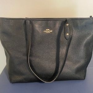 Black Leather Coach Purse